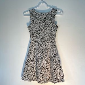 H&M Black and white floral dress